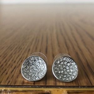 Express Silver Studded Earrings.
